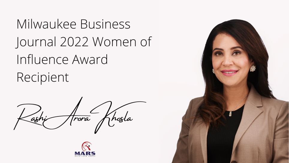 Rashi Arora Khosla Named a 2022 Women of Influence for Innovation