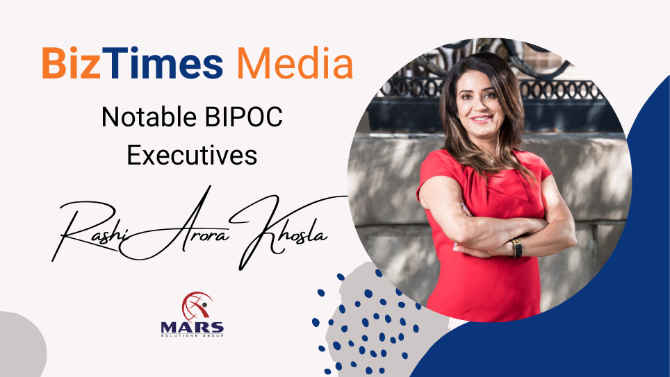 Rashi Arora Khosla was named a Notable BIPOC Executive